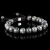 Larvikite 10mm Macramé Bracelet