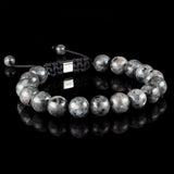 Larvikite 10mm Macramé Bracelet