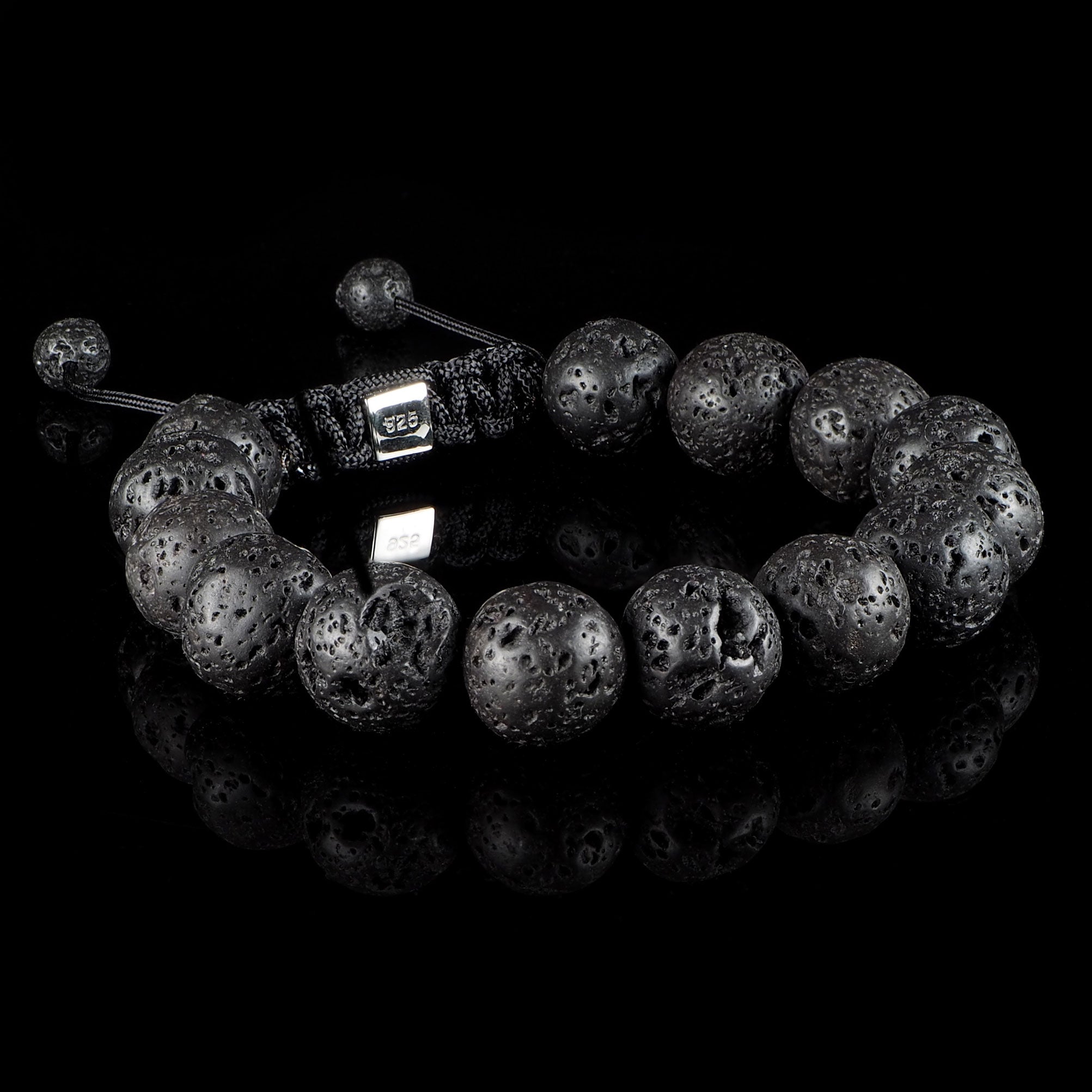 Lavastone 12mm Macramé Bracelet
