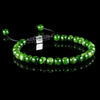 Chrome Diopside Macramé Bracelet