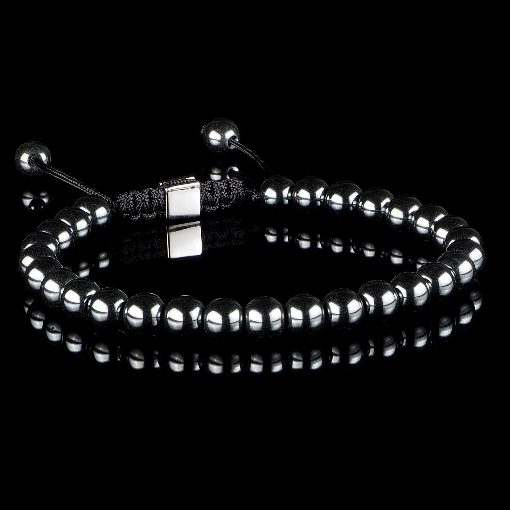 Hämatit-Makramee-Armband