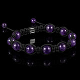 Amethyst Shamballa Bracelet