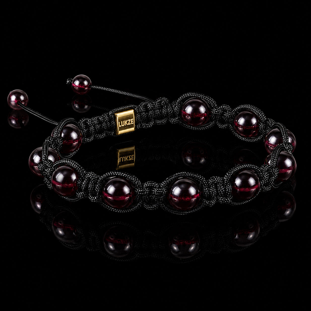 Garnet AA Shamballa Bracelet