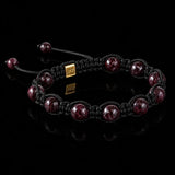 Garnet Shamballa Bracelet