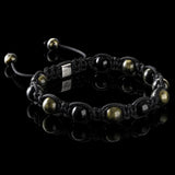 Golden Obsidian Shamballa Bracelet