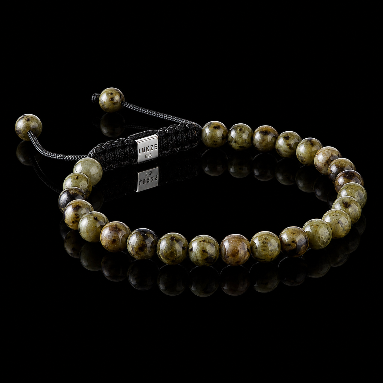 Green Garnet Macramé Bracelet