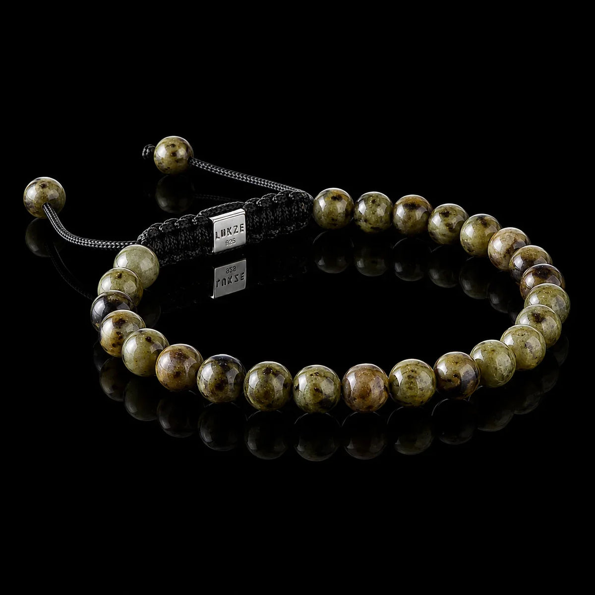 Green Garnet Macramé Bracelet