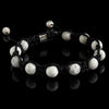 Howlite Shamballa Bracelet - Premium Mens Bead Bracelet - Lukze