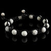 Howlite Shamballa Bracelet - Premium Mens Bead Bracelet - Lukze