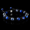 Blue Sediment Jasper Shamballa Bracelet