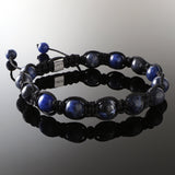 Sodalite Shamballa Bracelet - Premium Mens Bead Bracelet - Lukze