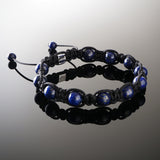 Lapis Lazuli Shamballa Bracelet - Premium Mens Bead Bracelet - Lukze