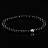 Black Onyx + 925 Sterling Silver Bracelet - Premium Mens Bead Bracelet - Lukze