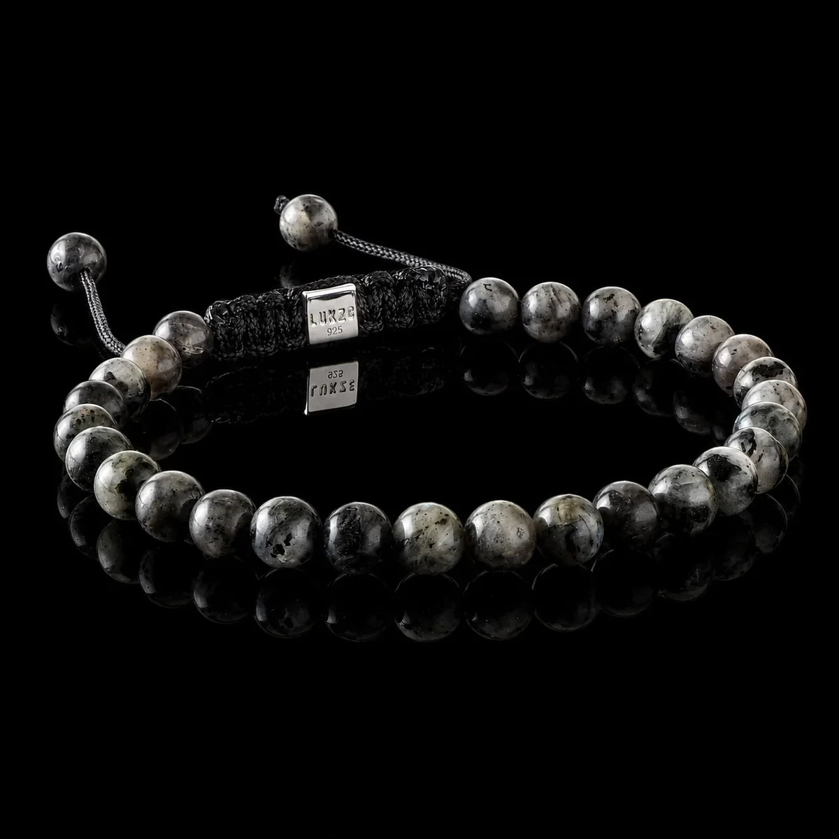Larvikite Macramé Bracelet