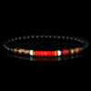 Coral, Tigereye, Onyx + Jade Bracelet