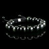 Obsidian 12mm Macramé Bracelet