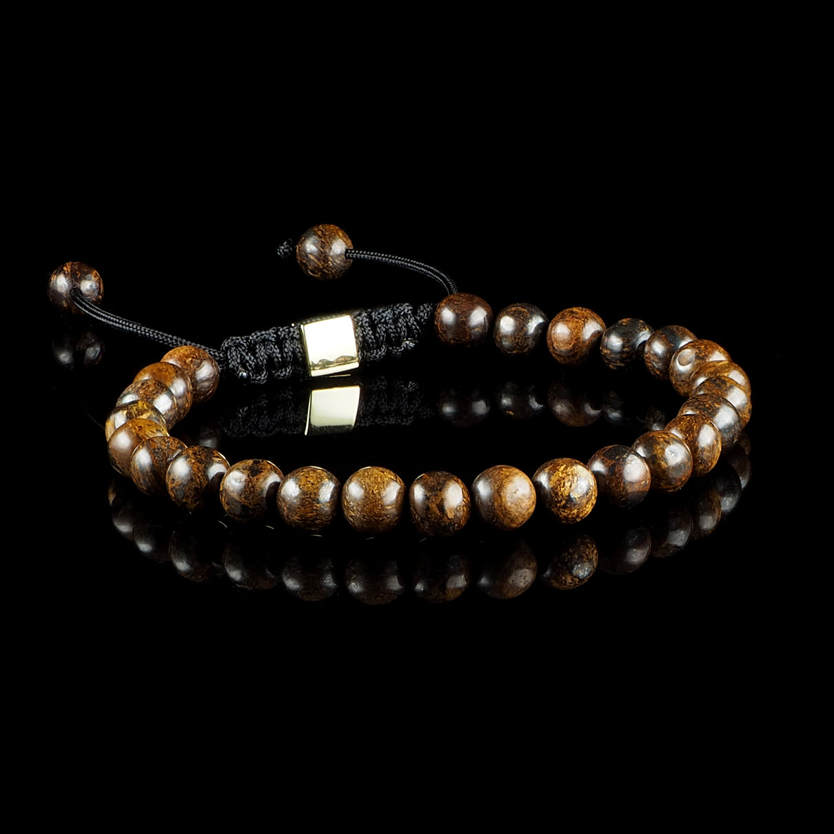 Bronzite Macramé Bracelet
