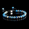 Blue Sediment Jasper Macramé Bracelet