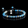 Blue Sediment Jasper Macramé Bracelet