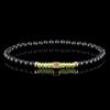 Peridot, Onyx + Yellow Gold Bracelet
