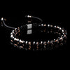 Onyx + Rauchquarz Makramee-Armband