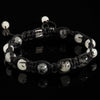 Tourmalinated Quartz Shamballa Bracelet - Premium Mens Bead Bracelet - Lukze
