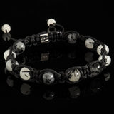 Tourmalinated Quartz Shamballa Bracelet - Premium Mens Bead Bracelet - Lukze