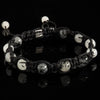 Tourmalinated Quartz Shamballa Bracelet - Premium Mens Bead Bracelet - Lukze