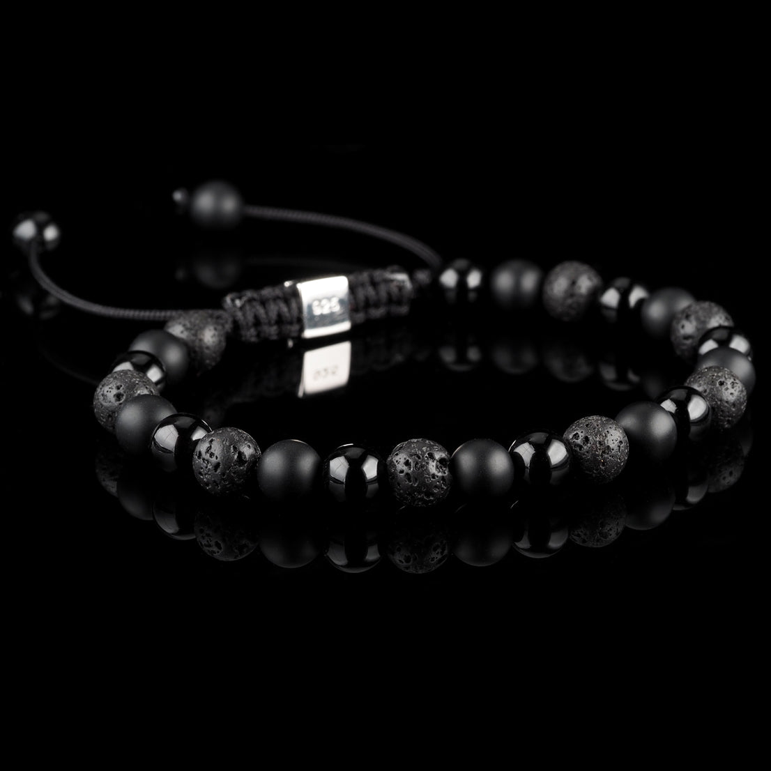 Triple Black Macramé Bracelet