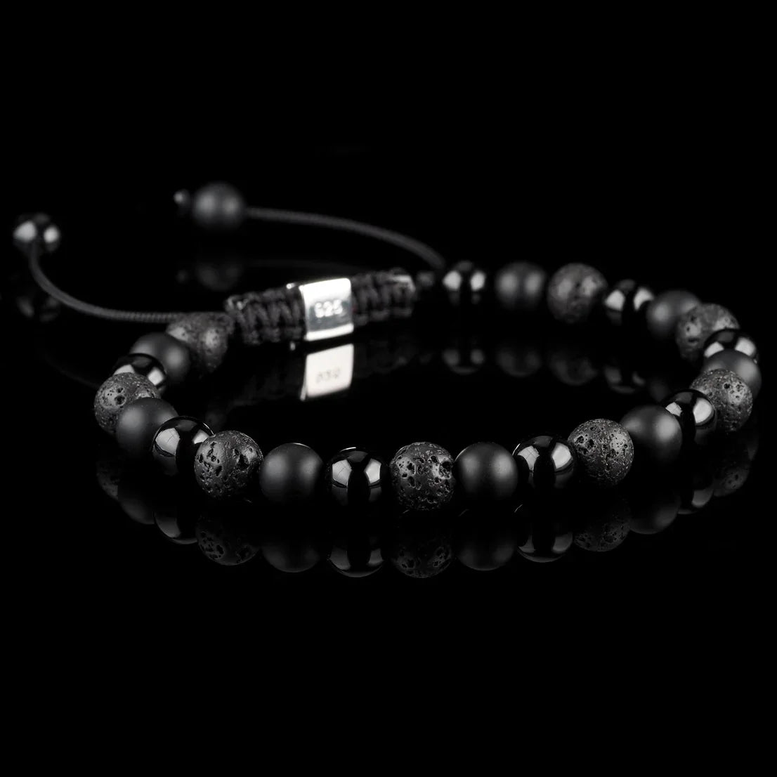 Triple Black Macramé Bracelet