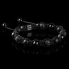 Triple Black Shamballa Bracelet