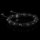 Triple Black Shamballa Bracelet