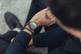 Triple Black Macramé Bracelet - Premium Mens Bead Bracelet - Lukze