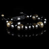 Gelbes Tigerauge 12mm Makramee-Armband