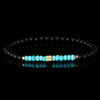 Turquoise, Onyx + Yellow Gold Bracelet