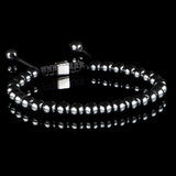 Hematite Macramé Bracelet