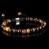 Gelbes Tigerauge Makramee-Armband