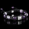 Korallen + Diamant Shamballa Armband
