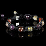 Multi-colour Rutilated Quartz Shamballa Bracelet