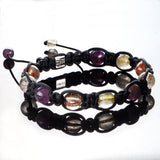 Multi-colour Rutilated Quartz Shamballa Bracelet