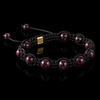 Garnet Shamballa Bracelet