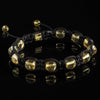 Citrine Shamballa - Premium Mens Bead Bracelet - Lukze