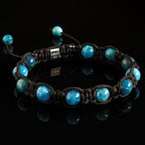 Apatite Shamballa Bracelet - Premium Mens Bead Bracelet - Lukze