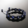 Lapis Lazuli Shamballa Bracelet - Premium Mens Bead Bracelet - Lukze