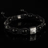 Onyx + Diamond Shamballa Bracelet - Premium Mens Bead Bracelet - Lukze
