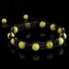Olivenite Shamballa Bracelet - Premium Mens Bead Bracelet - Lukze