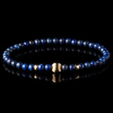 Lapislazuli-Armband aus Gelbgold
