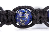 Lapis Lazuli Shamballa Bracelet - Premium Mens Bead Bracelet - Lukze