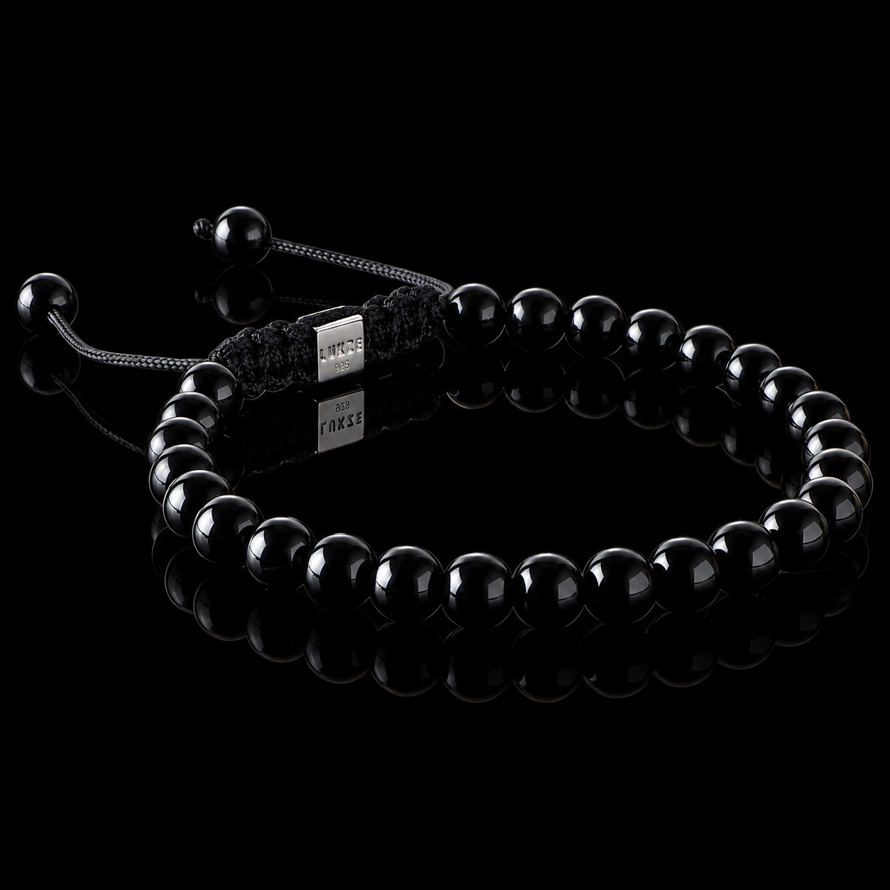 Onyx Macramé Bracelet