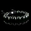 Obsidian 12mm Macramé Bracelet
